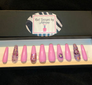 Royal Roses - Press On Nails - Standard Set